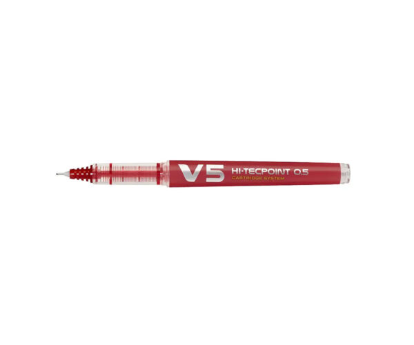 ROLLER 0.5MM V5 ROSU HI-TECPOINT PILOT – poza 1
