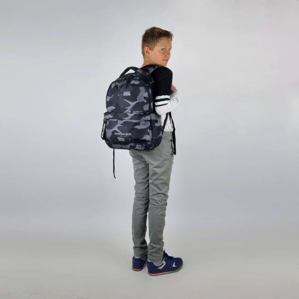 RUCSAC ALPHA CAMUFLAJ ANTRACIT WALKER – poza 2