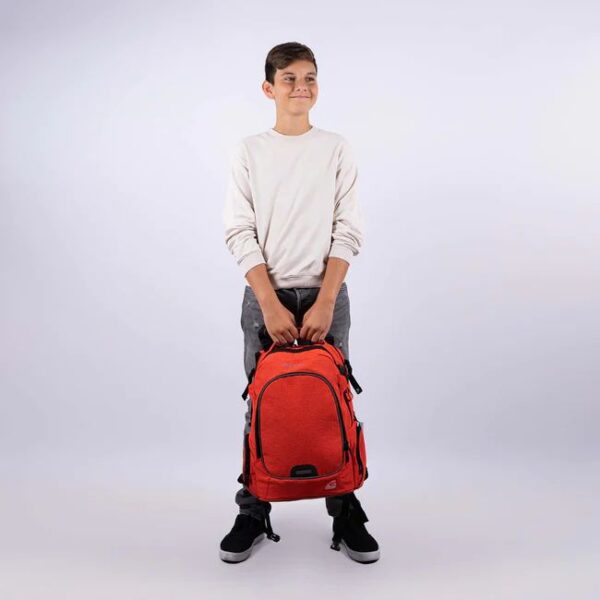 RUCSAC CAMPUS WIZZARD ROSU MELANGE WALKER – poza 4