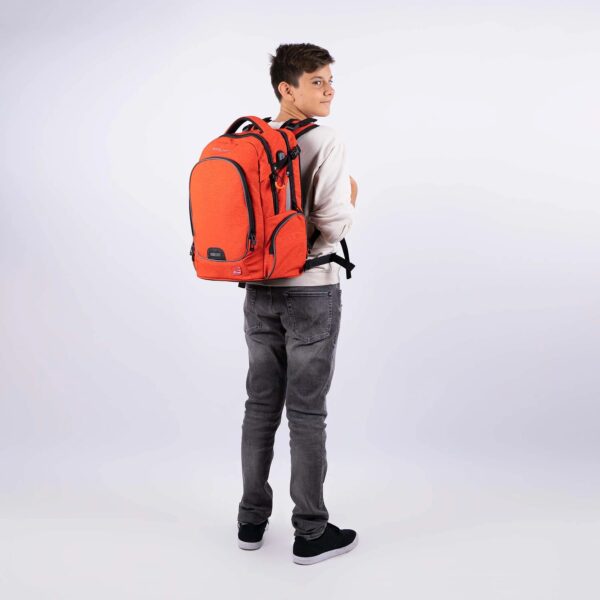 RUCSAC CAMPUS WIZZARD ROSU MELANGE WALKER – poza 5