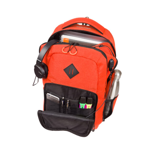 RUCSAC COLLEGE WIZZARD ROSU MELANGE WALKER – poza 3