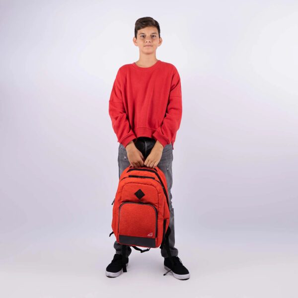 RUCSAC COLLEGE WIZZARD ROSU MELANGE WALKER – poza 4