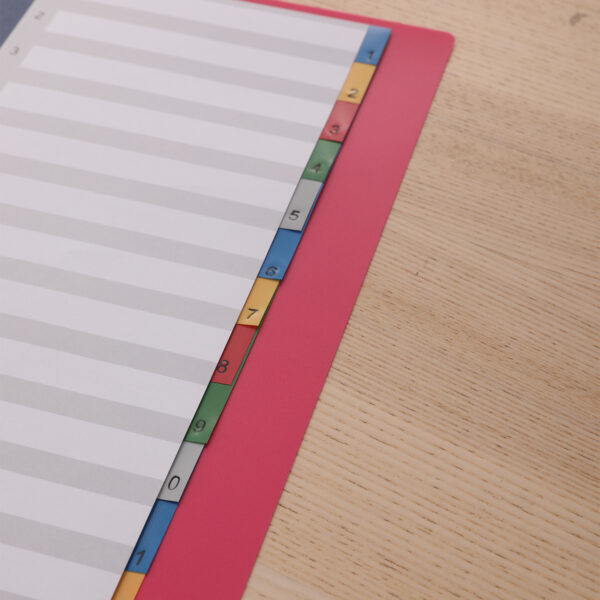SEPARATOARE INDEX PLASTIC 1-12 COLOR DELI – poza 5