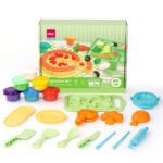 SET CREATIV PLASTILINA + 14 ACCESORII PIZZA, PASTA AND VEGGIE PARTY DELI – poza 1