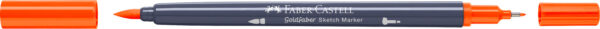 SKETCH MARKER 2 CAPETE PORTOCALIU CADMIUM INCHIS 115 GOLDFABER FABER-CASTELL – poza 2