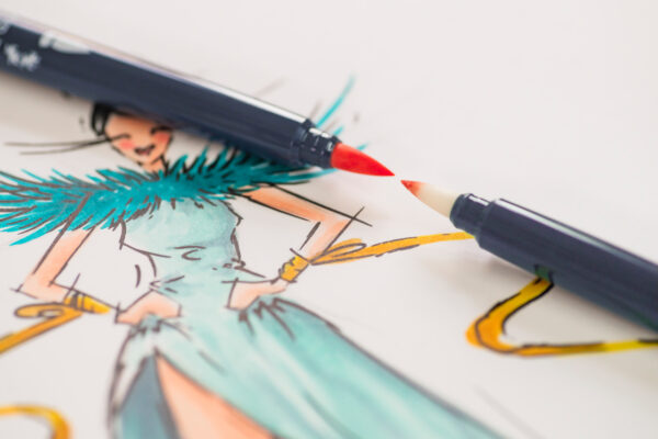 SKETCH MARKER 2 CAPETE SET 6 NOVEL GOLDFABER FABER-CASTELL – poza 4