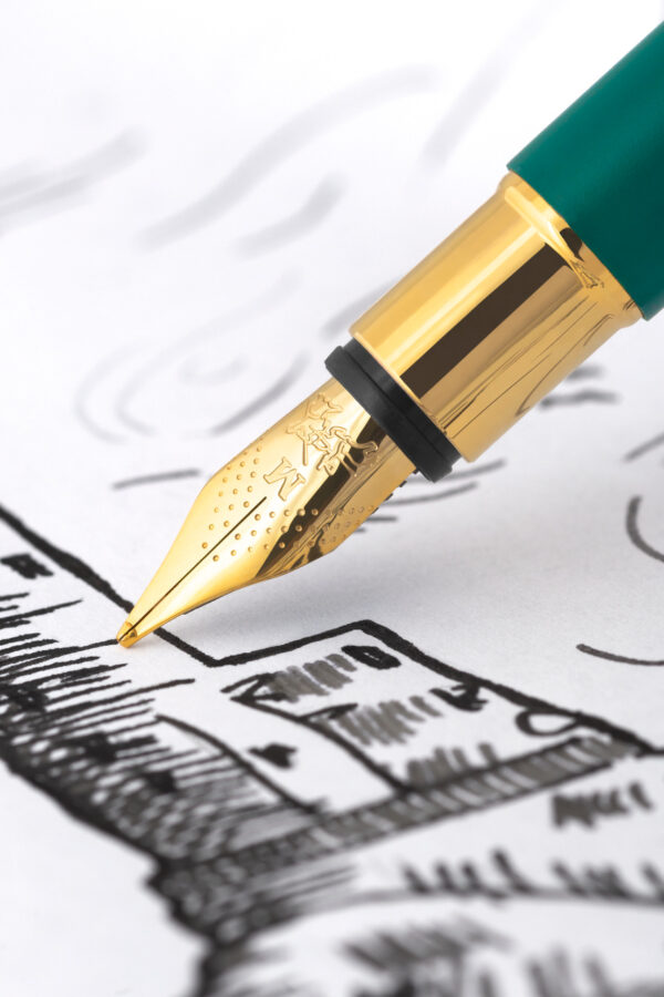 STILOU NEO SLIM VERDE FOREST GOLD F FABER-CASTELL – poza 4