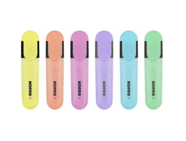TEXTMARKER SET 6 PASTEL CUTIE PLASTIC KORES – poza 2