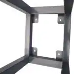 Cos scrumiera de exterior din metal cu insertii de lemn, gri antracit cu gratar – poza 5