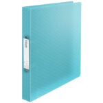 CAIET MECANIC A4 2 INELE 25MM/32MM COPERTA FLEXIBILA ALBASTRU COLOUR'BREEZE ESSELTE – poza 1