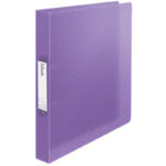 CAIET MECANIC A4 2 INELE 25MM/32MM COPERTA FLEXIBILA LAVANDA COLOUR'BREEZE ESSELTE – poza 1