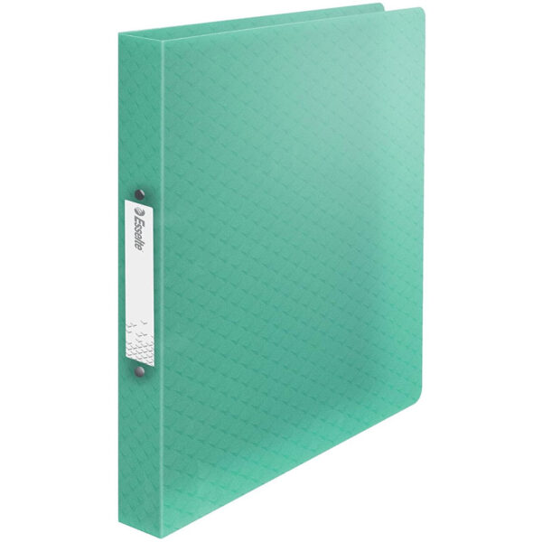 CAIET MECANIC A4 2 INELE 25MM/32MM COPERTA FLEXIBILA VERDE COLOUR'BREEZE ESSELTE – poza 1