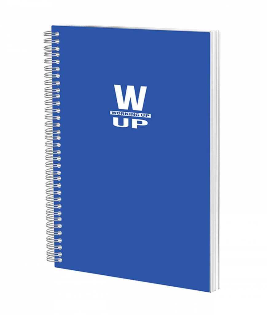 CAIET SPIRA A4 100 FILE DICTANDO 60 GR COPERTA PP ALBASTRU WORKING UP PIGNA – poza 1