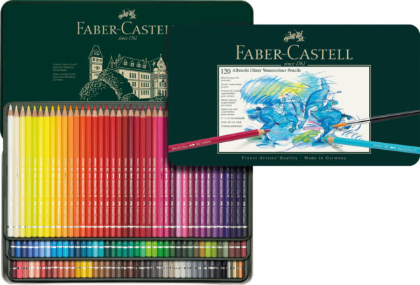 CREIOANE COLORATE ACUARELA 120 BUC  A. DURER FABER-CASTELL – poza 2