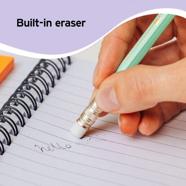 CREION GRAFIT HB CU GUMA ECO EVOLUTION PASTEL 12/CUT BIC – poza 4