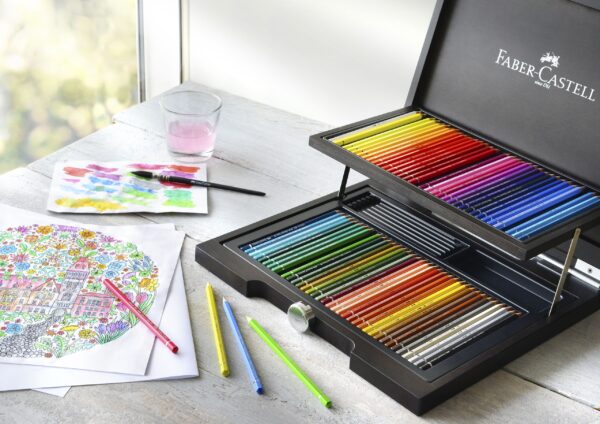 CUTIE LEMN 72 BUCATI CREIOANE ACUARELA ALBRECHT DURER FABER-CASTELL – poza 4