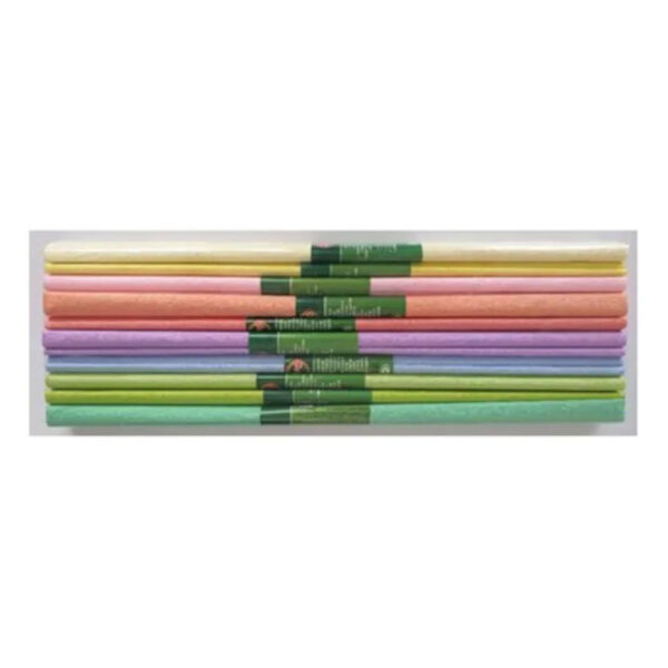 HARTIE CREPONATA 10/SET CULORI PASTEL KOH-I-NOOR – poza 1