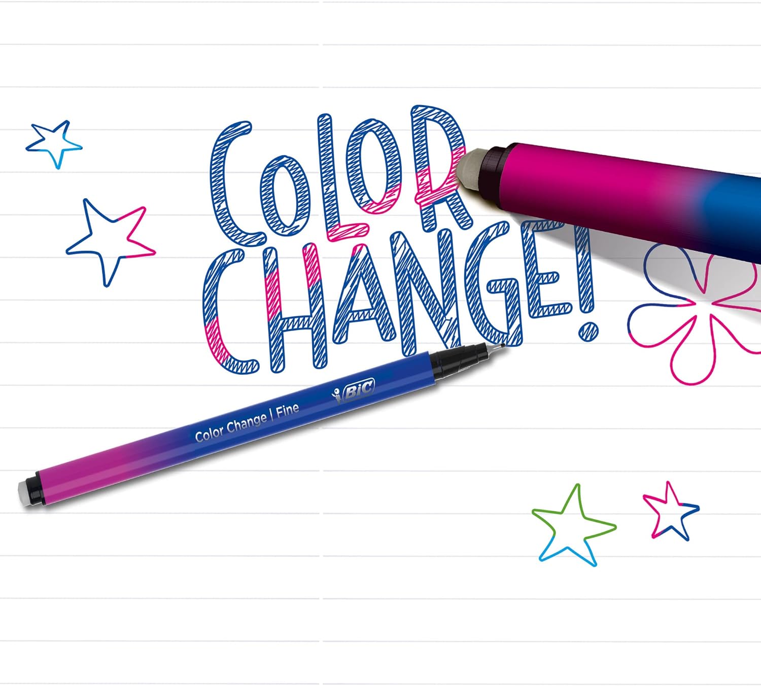 LINER 0.4MM CULORI ASORTATE COLOR CHANGE 12/CUT BIC – poza 4