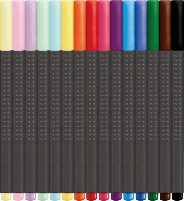 LINER 0.4 MM SET 15 BUCATI PROMO CUTIE METAL FABER-CASTELL – poza 2