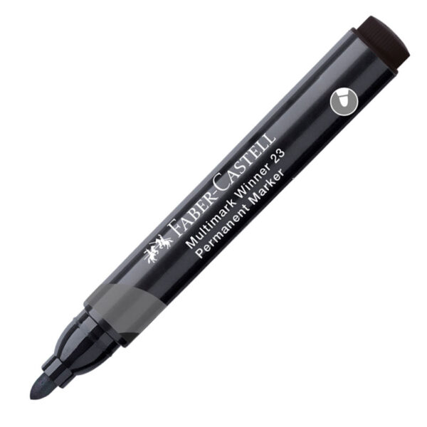 MARKER PERMANENT NEGRU VARF ROTUND MULTIMARK WINNER 23 FABER-CASTELL – poza 1