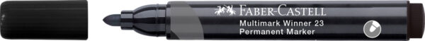 MARKER PERMANENT NEGRU VARF ROTUND MULTIMARK WINNER 23 FABER-CASTELL – poza 2