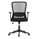 SCAUN BIROU ERGONOMIC SPATAR MESH, SISTEM ROTI ABS 4523 NEGRU DELI – poza 1