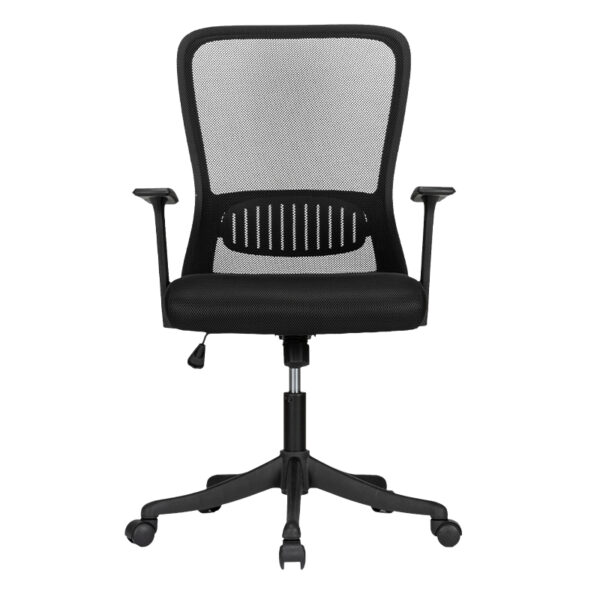 SCAUN BIROU ERGONOMIC SPATAR MESH, SISTEM ROTI ABS 4523 NEGRU DELI – poza 1
