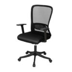 SCAUN BIROU ERGONOMIC SPATAR MESH, SISTEM ROTI ABS 4523 NEGRU DELI – poza 3