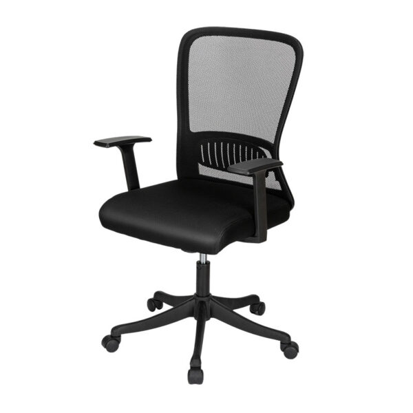 SCAUN BIROU ERGONOMIC SPATAR MESH, SISTEM ROTI ABS 4523 NEGRU DELI – poza 3