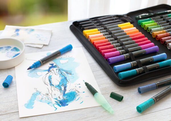 SET 30 MARKERE SOLUBILE ALBRECHT DURER + 4 BUCATI PITT ARTIST PENS + PERFECT PENCIL + PENSULA – poza 4