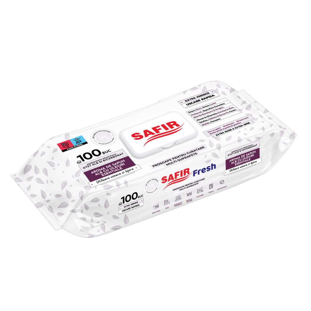 Servetele umede cu capac pentru curatare multi suprafete 100buc/pachet – poza 1