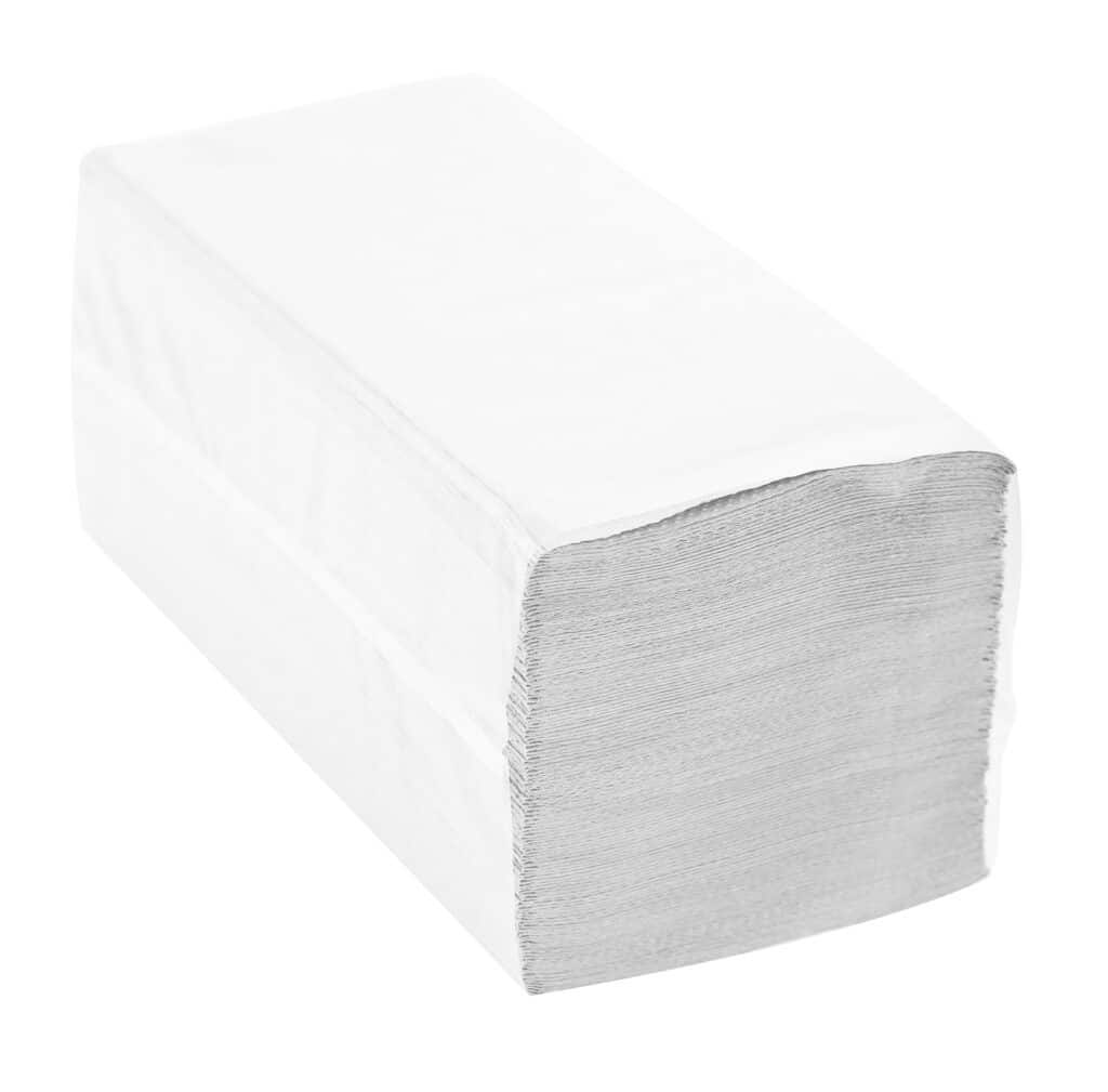 Prosoape pliate V albe, 2 straturi, 150 foi 21*23 cm – poza 1