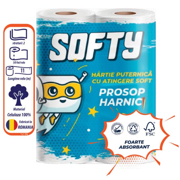 Prosop Softy 2ROLE/SET, 2 straturi – poza 1