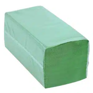 Prosoape pliate V verde, 1 strat, 200 foi 21*23 cm – poza 1