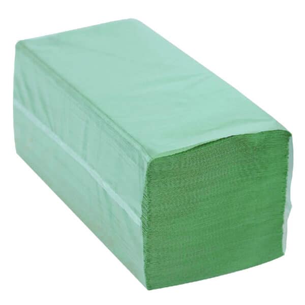 Prosoape pliate V verde, 1 strat, 200 foi 21*23 cm – poza 1