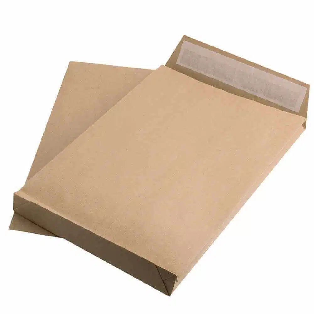 Plic B4 kraft siliconic, 250x353x50mm, cu burduf – poza 1