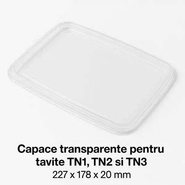 Capace transparente TNC pentru tavite TN1, TN2, TN3 200buc/set – poza 1