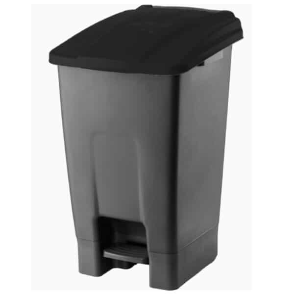 Cos reciclare selectiva – Pedala, 70L, corp gri, capac negru – poza 1