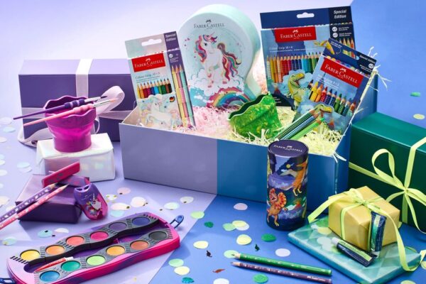 ACUARELE 12 CULORI CONNECTOR UNICORNI 2025 FABER-CASTELL – poza 5