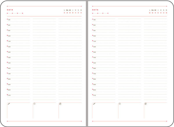 AGENDA A5 NEDATATA PIELE BLEUMARIN BRUGES EGO – poza 2