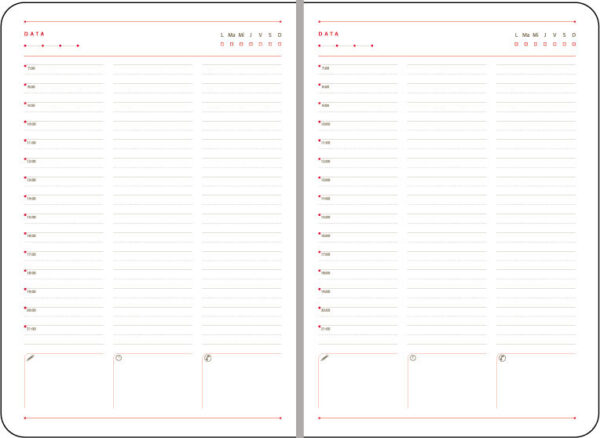 AGENDA A5 NEDATATA PIELE NEAGRA BRUGES EGO – poza 2