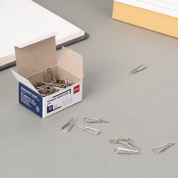 AGRAFE METAL TRIUNGHIULARE 25MM 100 BUC/CUT DELI – poza 4