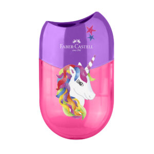 ASCUTITOARE PLASTIC DUBLA CU CONTAINER UNICORNI FABER-CASTELL – poza 1