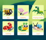 BLOCURI CONSTRUCTII TIP LEGO MODEL INSECTE ASORTATE DELI – poza 2