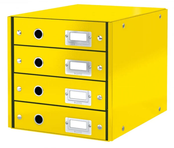 CABINET 4 SERTARE GALBEN CLICK&STORE LEITZ – poza 1