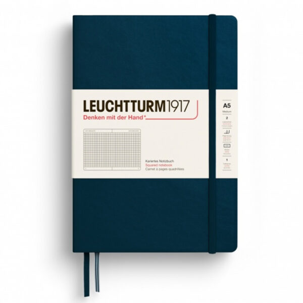 CAIET A5 ARITMETICA COPERTA RIGIDA ALBASTRU MARIN LEUCHTTURM – poza 1