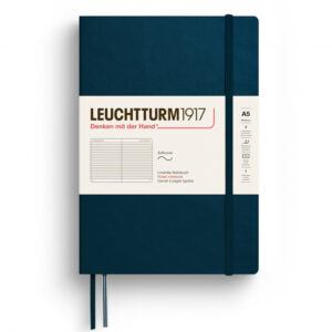 CAIET A5 DICTANDO COPERTA FLEXIBILA ALBASTRU MARIN LEUCHTTURM – poza 1