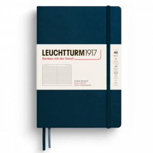 CAIET A5 DICTANDO COPERTA RIGIDA ALBASTRU MARIN LEUCHTTURM – poza 1