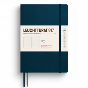 CAIET A5 PUNCTAT COPERTA FLEXIBILA ALBASTRU MARIN LEUCHTTURM – poza 1