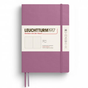 CAIET A5 PUNCTAT COPERTA FLEXIBILA DUSTY ROSE LEUCHTTURM – poza 1